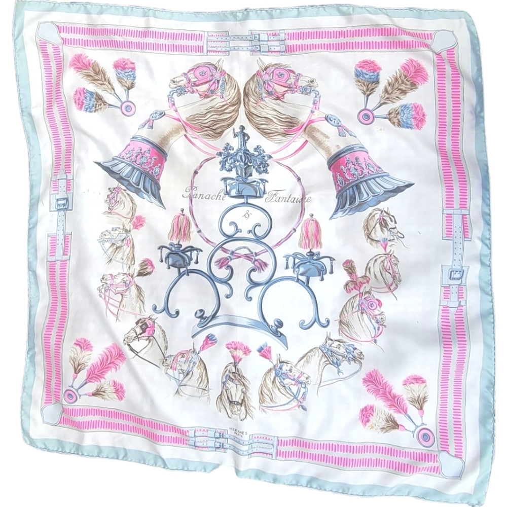 Hermès Panache & Fantaisie scarf,designed by Hugo Grygkar  Vintage And Rare!